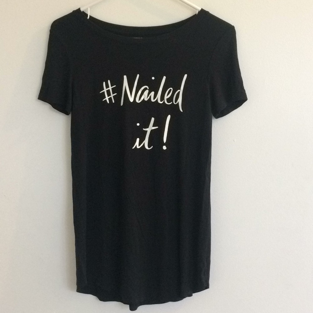 Aerie Nailed It! Black XS Shirt (Sleepwear/casual)